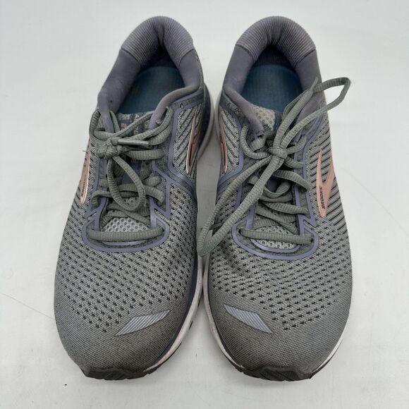 Brooks Adrenaline GTS 20 Shoes Womens Size 9 Gray Pink Running Sneakers - Picture 6 of 15